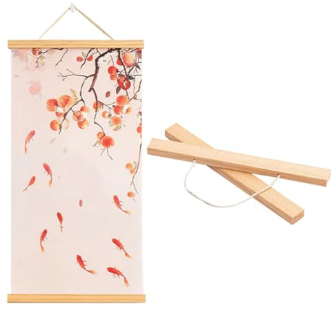 JEYORZY Posterschiene Posterleisten 31CM, A3 Posterleiste, Posterrahmen Holz Poster Aufhänger,Bilderleiste Posterhänger für Poster, Bilderrahmen Kunstwerk, Fotos, Drucke