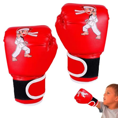 Guante de boxeo para niños, 17 x 25 cm, cómodo equipo juvenil, equipo de entrenamiento duradero para ejercicios de fitness en casa, fitness, sparring, artes marciales, kickboxing, Muay Thai Karate