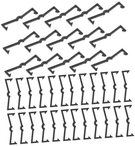 Alipis 50 piezas Clips Plásticos para Gancho de Panel Perforado Accesorios Resistentes para Fijar Ganchos Estantes y Organizar Espacios de Pared Fáciles de Instalar sin Herramientas