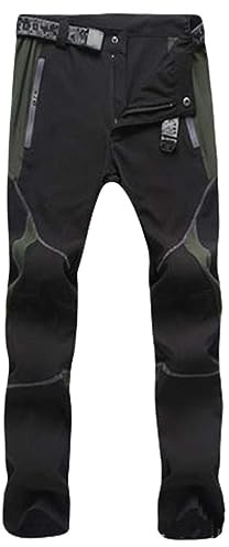 Pantalones Montaña Hombre - Pantalon Trekking Hombre Termicos Impermeable Pantalones Invierno Extreme Pantalón Senderismo Caza Elastico Pantalon de Trabajo Softshell Tactico Pantalón para el Frio