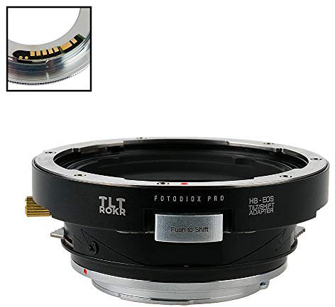 Fotodiox FC10 TLT ROKR Tilt/Shift Lens Adapter Compatible with Hasselblad V-Mount Lenses to EOS EF and EFS Mount Cameras - Includes Gen10 Focus Confirmation Chip