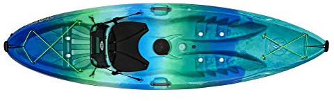 Perception Tribe 9.5 - Recerational Kayak Sit on Top - Large Rear Storage with Tie Downs - 9.5 ft - Déjà Vu
