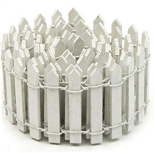 100x5cm Mini Clôture en Bois pour Miniature Jardin Féerique Ornement Petit Bois Palissade Artisanat Micro Aménagement Paysager Décor Accessoires