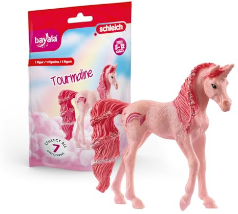 Schleich 70772 Licorne à Collectionner Tourmaline, dès 5 Ans, BAYALA - Figurine, 16 x 12 x 3 cm