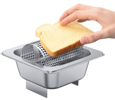 Stainless Steel Butter Wheel,Butter Roller Belt with Stand,Bread Butter Spreader Wheel, Rotary Spreads Butter Evenly, Easy to Clean,Corn Butterer, for Home Kitchen