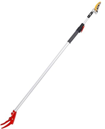 Kuntesetty Tijeras de Podar para Altura Podadora de Derivación Y Recolector de Frutas con Poste Extensible Recortadora Manual de Diseño Ergonómico Adecuado para