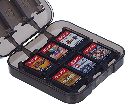 Amazon Basics Aufbewahrungsbox für Spiele der Nintendo Switch - Schwarz