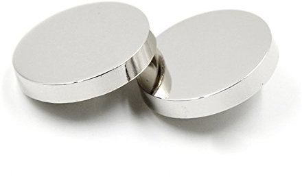 Bestowal 10PCS Metall Flache Knopf Frauen Klage Woolen Mantel Knopf Mann Jacken Knopf Hemd Klage Hose Knopf Runder Geformter Nähender Knopf (Silber, 20mm)