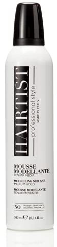 Hairtist, Mousse Modellante, Mousse per Capelli a Base di Collagene, Dona Sostegno, Corpo e Volume, Adatta per Capelli Sottili, Fini e Mossi, 300 ml