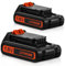 2X 3000mAh Exemoro Batteria di Ricambio per Black Decker Batteria 18V 3.0Ah BL2018 LBXR20 LBXR2020-OPE LB20 LBX20 BL2018-XJ 194309-1 194204-5 196399-0 196673-6 LXT-400