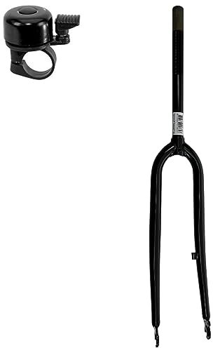 Maxxi4you - Forcella per bicicletta, 28, 290 mm, codolo 1, con filettatura 22,2, con campanello per bicicletta
