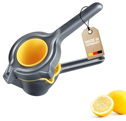 Westmark Zitronenpresse Limona Black Edition – Zitruspresse Manuell für Zitronen, Limetten & Orangen – Hand Entsafter in Anthrazit