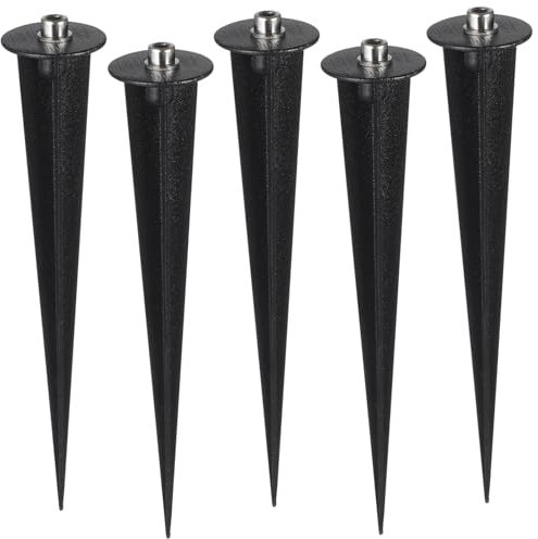 CIYODO Estacas De Aluminio Para Luces Exteriores De Jardín, Estacas De Repuesto Ligeras y Resistentes Para Suelo, Accesorio Para Iluminación Solar Espacios Al Aire Libre