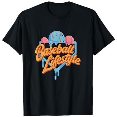 Baseball Ice Cream Drip Shirt Youth Respect The Drip T-Shirt, Men, Black, 3X-Large