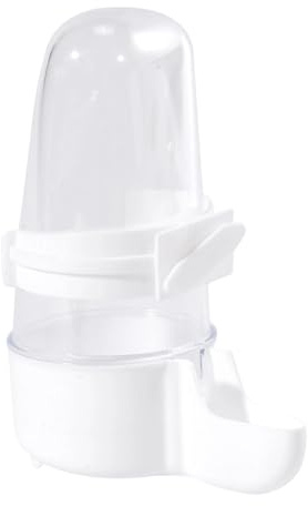 Mangiatoia per uccelli senza ingombro, erogatore d'acqua per mangiatoia senza ingombro, contenitore cibo e acqua, per parrocchette, pappagalli inseparabili canarini