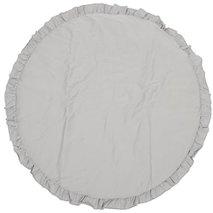 BESPORTBLE Tappetino da Gioco 90X90 CM Bordi Decorativi, Tappeto Strisciante Antiscivolo per Piccoli, Adatto per Soggiorno e Ambienti