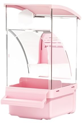 Distributeur de nourriture pour perroquets de grande capacité, amovible, facile à nettoyer, transparent, accessoire de cage pour perruches