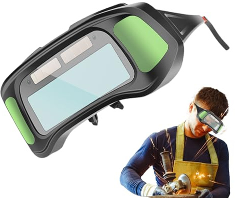 Huayeex Gafas De Soldadura - Gafas de Seguridad para Soldar - con Protección Solar Antideslumbrante para Proyectos de Soldadura - Fabricación y Construcción