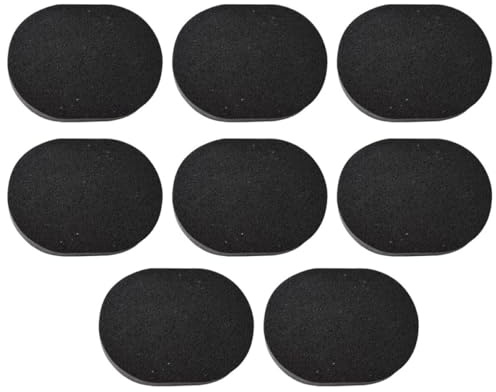 AUTSUPPL Esponjas Faciales de Limpieza Carbón de Bambú 8 Unidades Negras Reutilizables para Eliminar Maquillaje y Grasa, Tamaño Adecuado para Cuidado Facial Diario