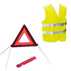 LIFEBOX SECURITEGOODDEAL- Kit sécurité Voiture homologué Gilet et Triangle de signalisation