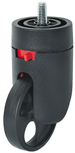 Gedotec Lenkrolle mit Feststeller Möbelrolle drehbar für Tischbein & Möbelfüße - H3065 | Rolle für Rohr-Ø 60 mm | Tragkraft 150 kg | Konus Innengewinde M10 | 1 Stück -Drehrolle für Tisch-Füße & Beine