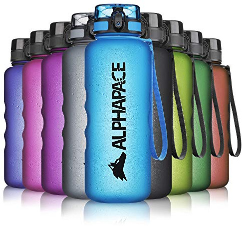 ALPHAPACE Vattenflaska 350ml/500ml/650ml/1000ml/1500ml, Läckagesäker, BPA-fri Flaska för Sport, Cykling och Utomhusaktiviteter, Sportflaska med Fruktsil