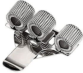 6pcs Porte-Stylo En MéTal De Qualité SupéRieure à Trois Trous Avec Clip De Poche Pour Bloc-Notes Et Presse-Papiers Avec Ressort Adapté à Presque Toutes Les Tailles De Stylo (1pc)