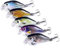 Steinn Wobbler Minnow Kunstköder Set | Raubfisch Zander Barsch Angeln | auffällige Farben (Farbe 3)
