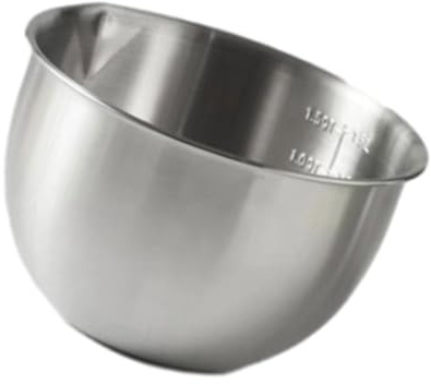 JISADER Cuenco para Mezclar, Cuenco de Metal, Accesorio para Hornear, Cuenco para Huevos, ensaladeras para Magdalenas, Pan, Sopa, Cocina, 4.5L