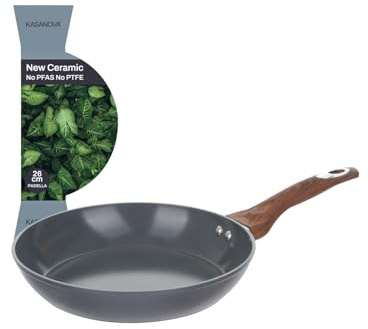 KASANOVA Padella 26 cm in ceramica ottanio New Ceramic