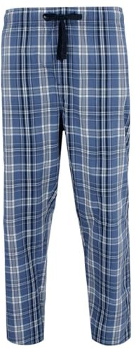 Hanes Men's Tag Free Comfort Flex Plaid Pyjama Lounge Pant, Xlarge, Blue/Black