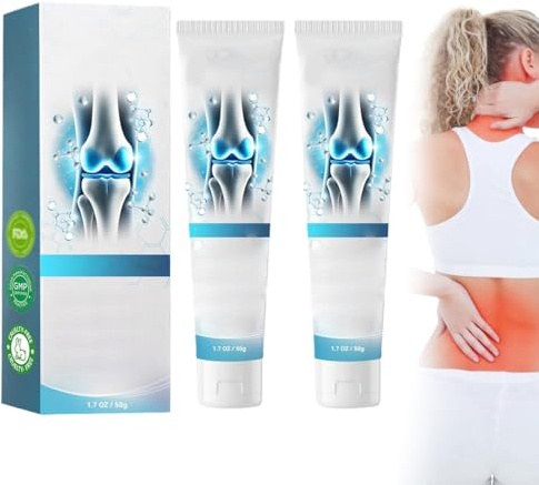 Teegxddy 2 PCS Crema per la riparazione delle articolazioni dell'acido ialuronico, Arthroheal,crema per la cura delle articolazioni e delle ossa, cre-ma per la schiena,il collo,le mani,le ginocchia.