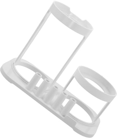 COLLBATH Bucal Diseño o Soporte Accesorios Irrigador Pasta y en de Dientes, Organizador de Plástico Moderno Almacenamiento Seguro para Baño Encimera Ducha