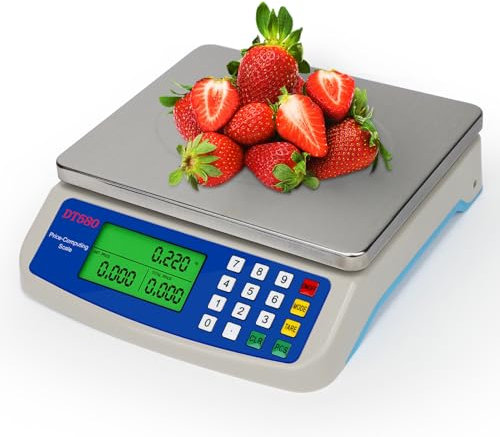 Bilancia cucina digitale acciaio inossidabile 40kg bilancia professionale per alimenti Ideale per panifici Mense e cucine bilancia contapezzi con display LCD Funzione Tara
