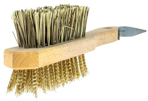 Easy Peasy Mate Pferdepflegeset mit Hufkratzer und Reitborstenbürste – Pferdebürste aus steifem Stahldraht, Pferde – komplettes Huf- und Hufeisenpflegeset