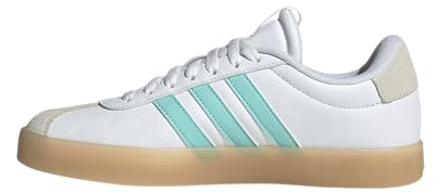 adidas Women’s VL Court 3.0 Sneaker, White/Flash Aqua/Alumina, 5 UK
