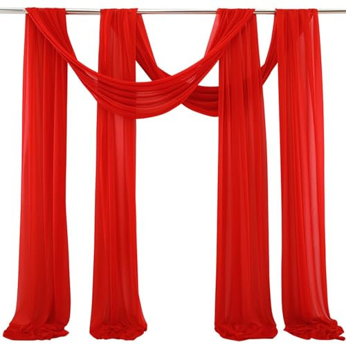 Tessuto drappeggio for arco nuziale, drappo for arco nuziale, runner da tavolo lungo for matrimonio, tessuto chiffon, tenda mantovana, tende da soffitto, arco nuziale, fondale, tenda mantovana for arc