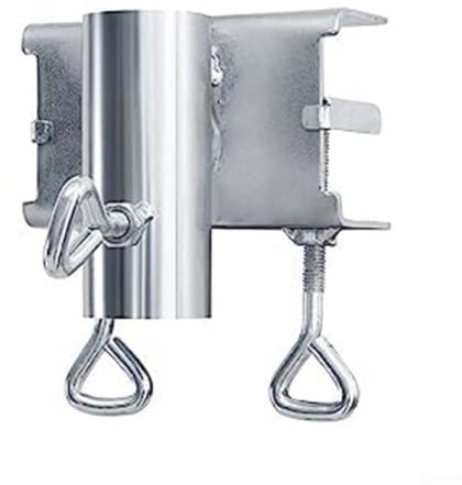 Sonnenschirmhalter, verstellbar, für Balkon, Sonnenschirm, Klemme, verzinktes Gusseisen, Gartentisch-Clip für 25–38 mm Stangen