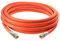 DOMINOX Industrial Gasschlauch 300cm mit Schelle 2×1/4 lks，Propan/Butan Gasschlauch 3m, G1/4'' x G1/4'