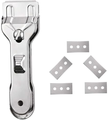Rascador de limpieza de vidrio para vitrocerámica y cocinas de inducción con 5 cuchillas