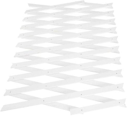 Kisangel Valla Jardín Madera Extensible para Plantas Trepadoras Panel Pared Exterior Retráctil Celosía Decorativa Multiuso Interior y Exterior