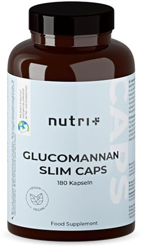Abnehmen mit Glucomannan Sättigungskapseln - 180 Appetitzügler Kapseln - Kilopurzler - hochdosiert zum Fettabbau - Magenfüller - von Ernährungswissenschaftlern entwickelt