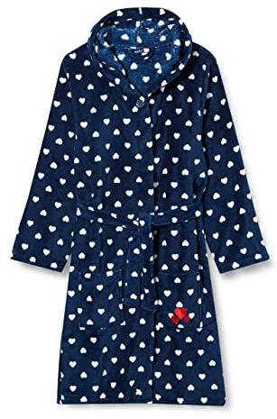 Playshoes Mixte Enfant Polaire Peignoir À Capuche, Chérie, 146-152 EU