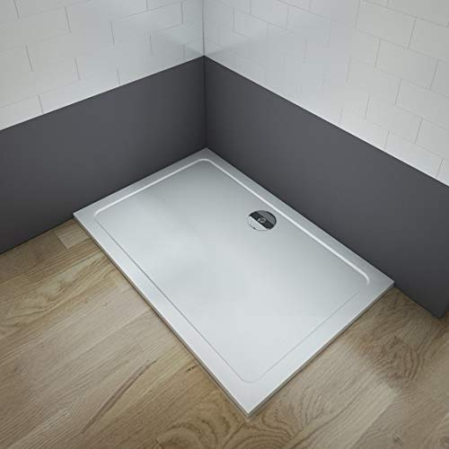 Aica Sanitär Duschtasse Duschwanne 110x80cm Rechteck Weiß mehrere Außenmaßen