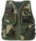 Zaldita Kinder Camouflage Weste Jacke Kostüme Verstellbare Multi-Taschen Militär Armee Kampf Trainingsjacke für CS Spiel Camping Wandern Armeegrün Unter 7 Jahren