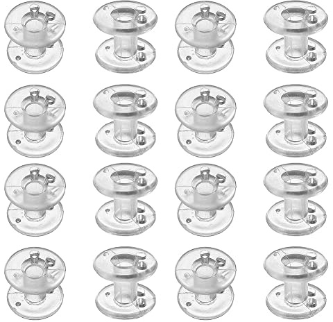 BOLWHAO Pleated Shade Hold Downs Spool Tensioner, Clear Rv Shade Clips, 16-Pack Anti-Rattle Tensioner for RV Day/Night Blinds