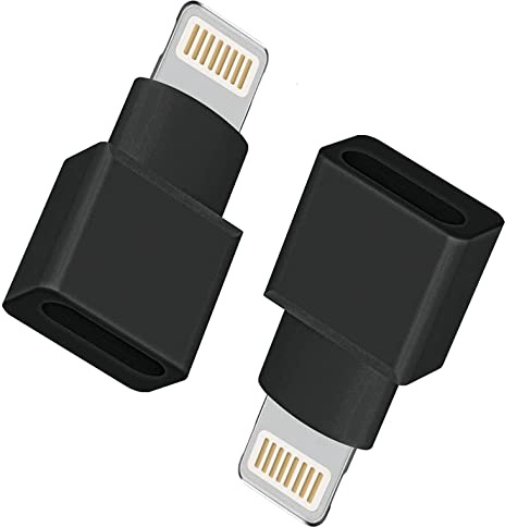 DESOFICON 2Pack Apple MFi Certified Lightning Extender Adapter, Male to Female, 8-pin for iPhone 13 12 11 X XS XR 8 7 6 iPad Transfer Audio Video Data