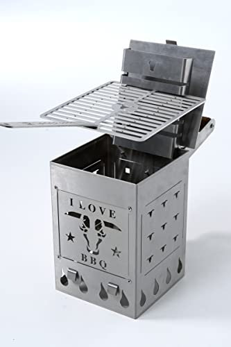 Mobiler Grill Anzündkamin XXL Sicherheitsanzündkamin Grill
