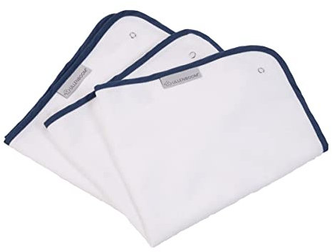 ULLENBOOM ® Frotteebezug für Wickelauflage 2er Set - Weiß Blau - 50x60 cm - Wickelauflagenbezug, Für Wickelunterlage und Wickeltischauflage, Made in EU, OEKO-TEX Materialien, Waschbar bis 60 °C