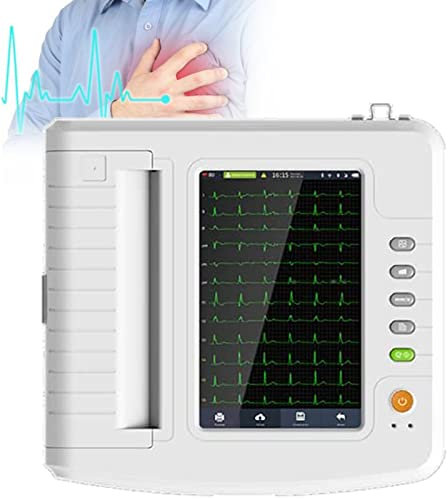ALSUP Portable ECG,10.1 -inch high resolution (1280 * 800) color LCD screen display, full -screen touch and function shortcut key dual operation control